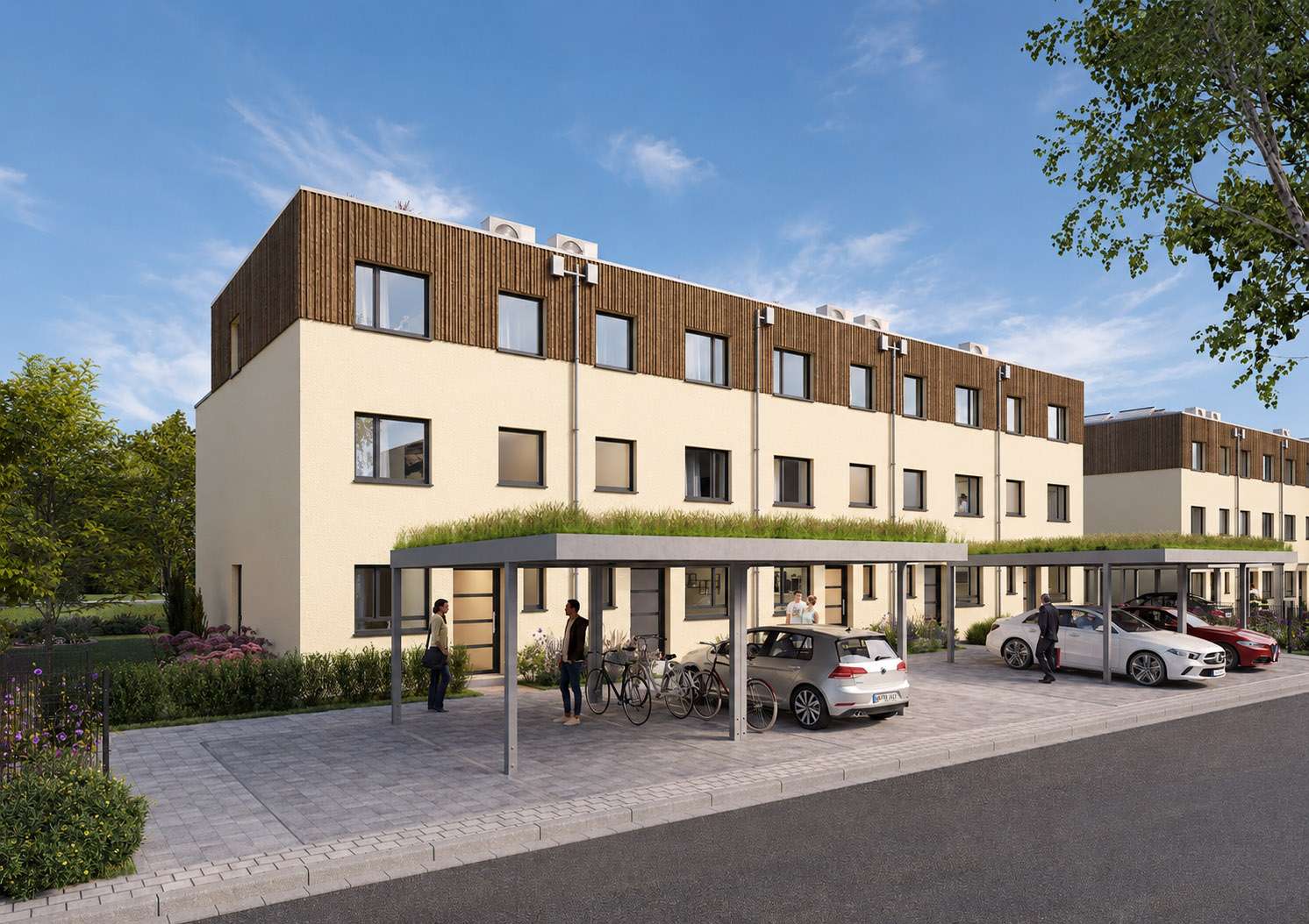 Moderne Reihenhäuser in Achern