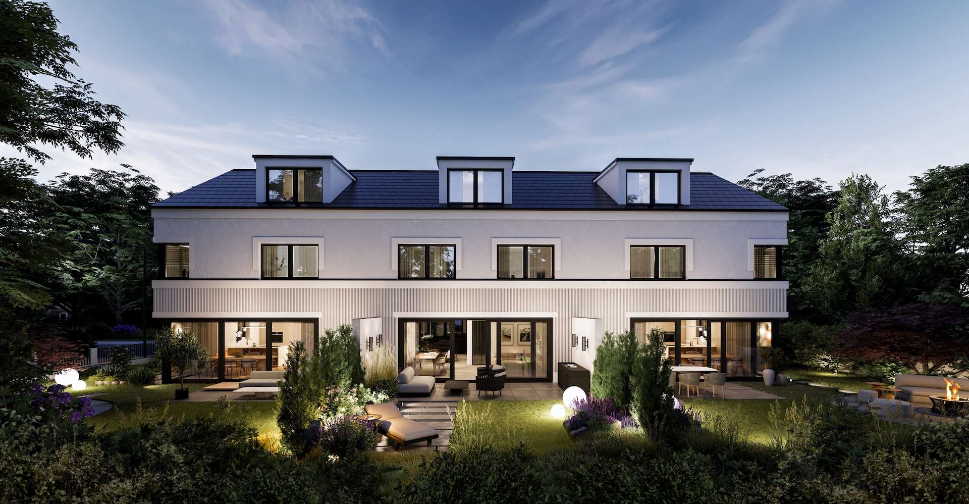 Neubau-Stadthäuser in Solln-Forstenried - München