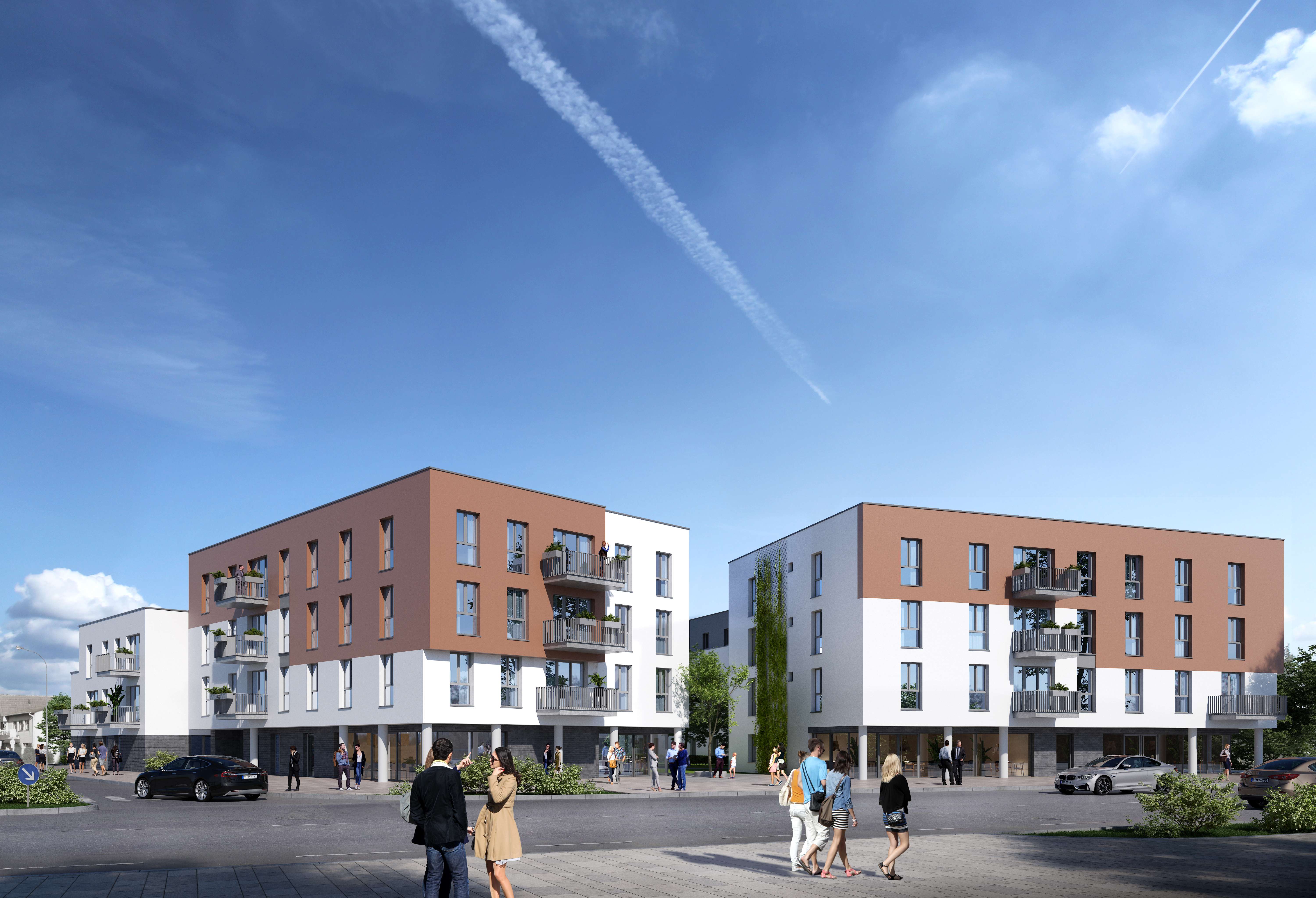 Neubauprojekt -Wohnen am Burgpark Karree - Baesweiler