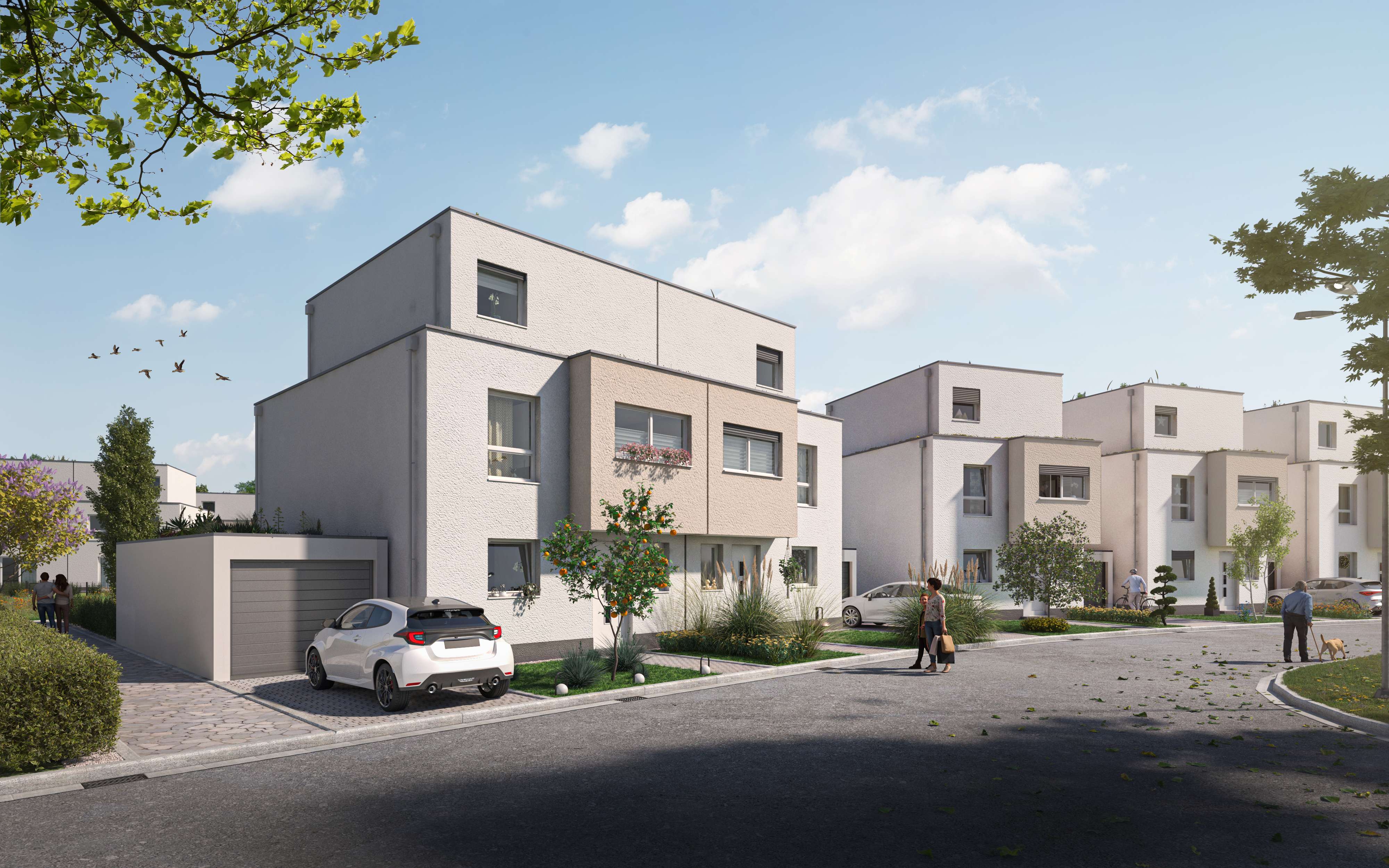 Moderne Familienhäuser mit Garten - Neustadt