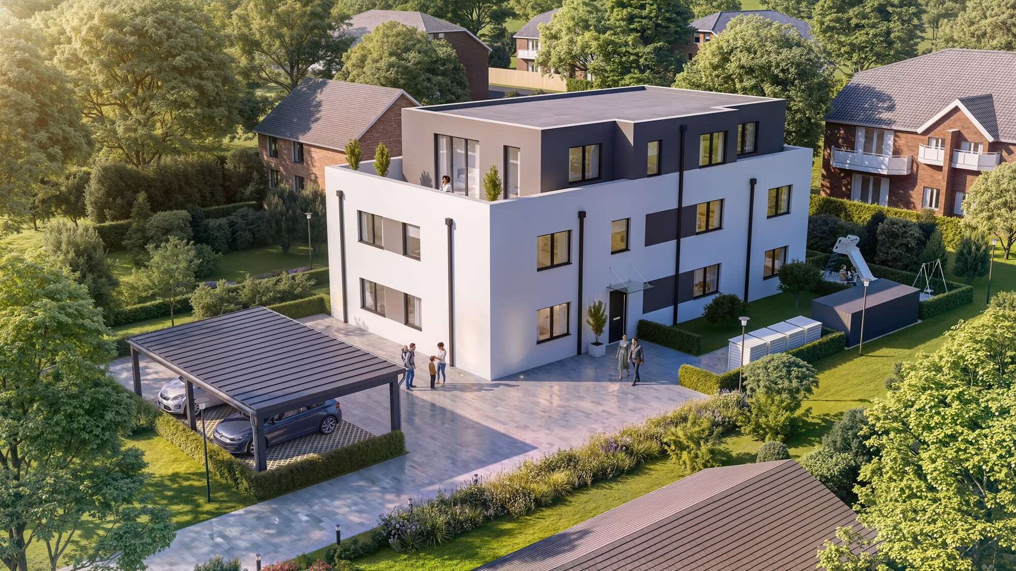 Attraktives 5-Familienhaus (KfW 40) in r - Beckum