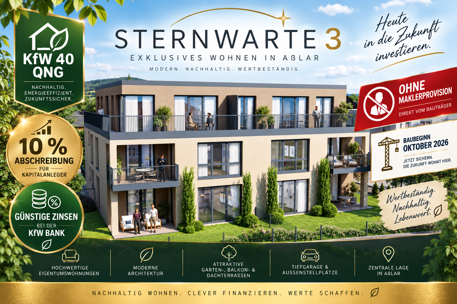 STERNWARTE 3 –Exklusives Wohnen in Aßlar - Asslar