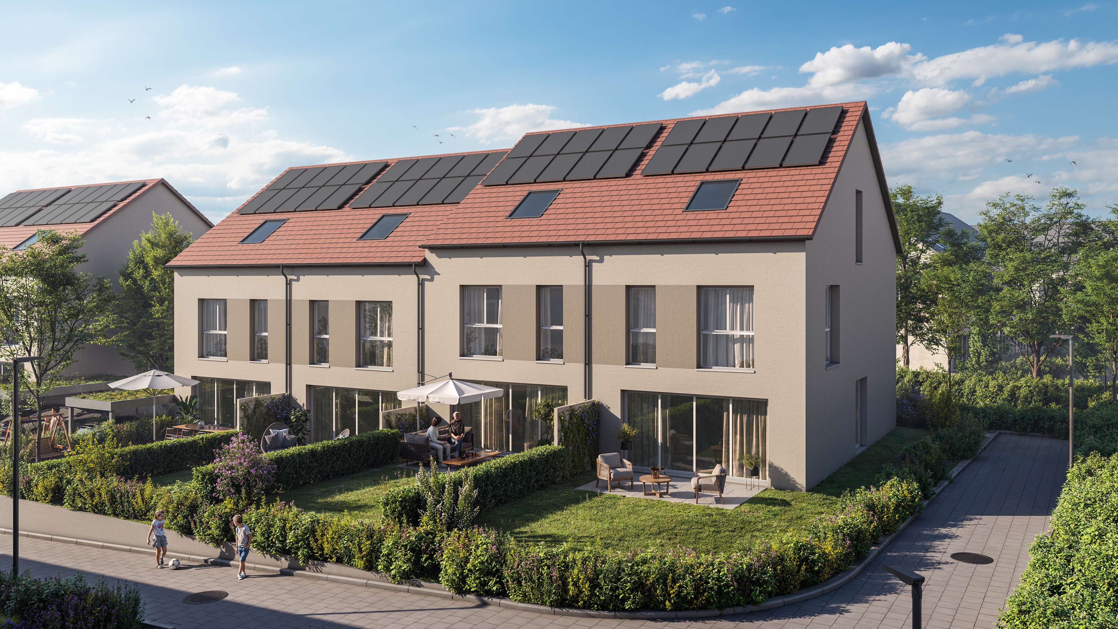 Wohnqualität in den Dahlien-Gärten: - Leonberg