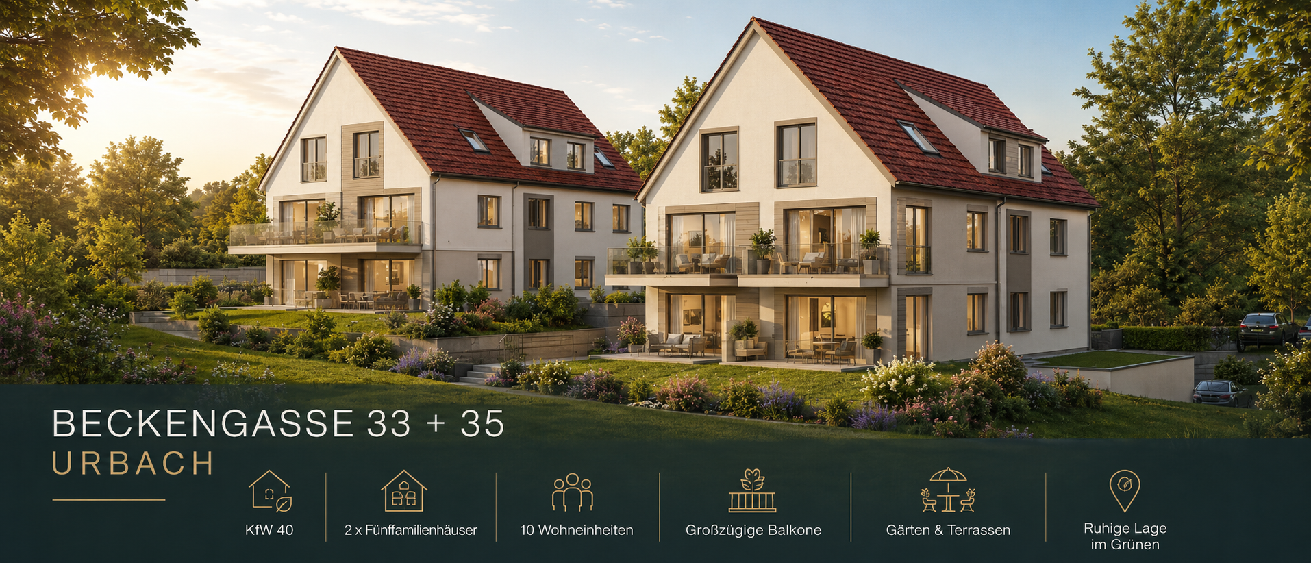 Beckengasse 33 + 35 in Urbach - Urbach