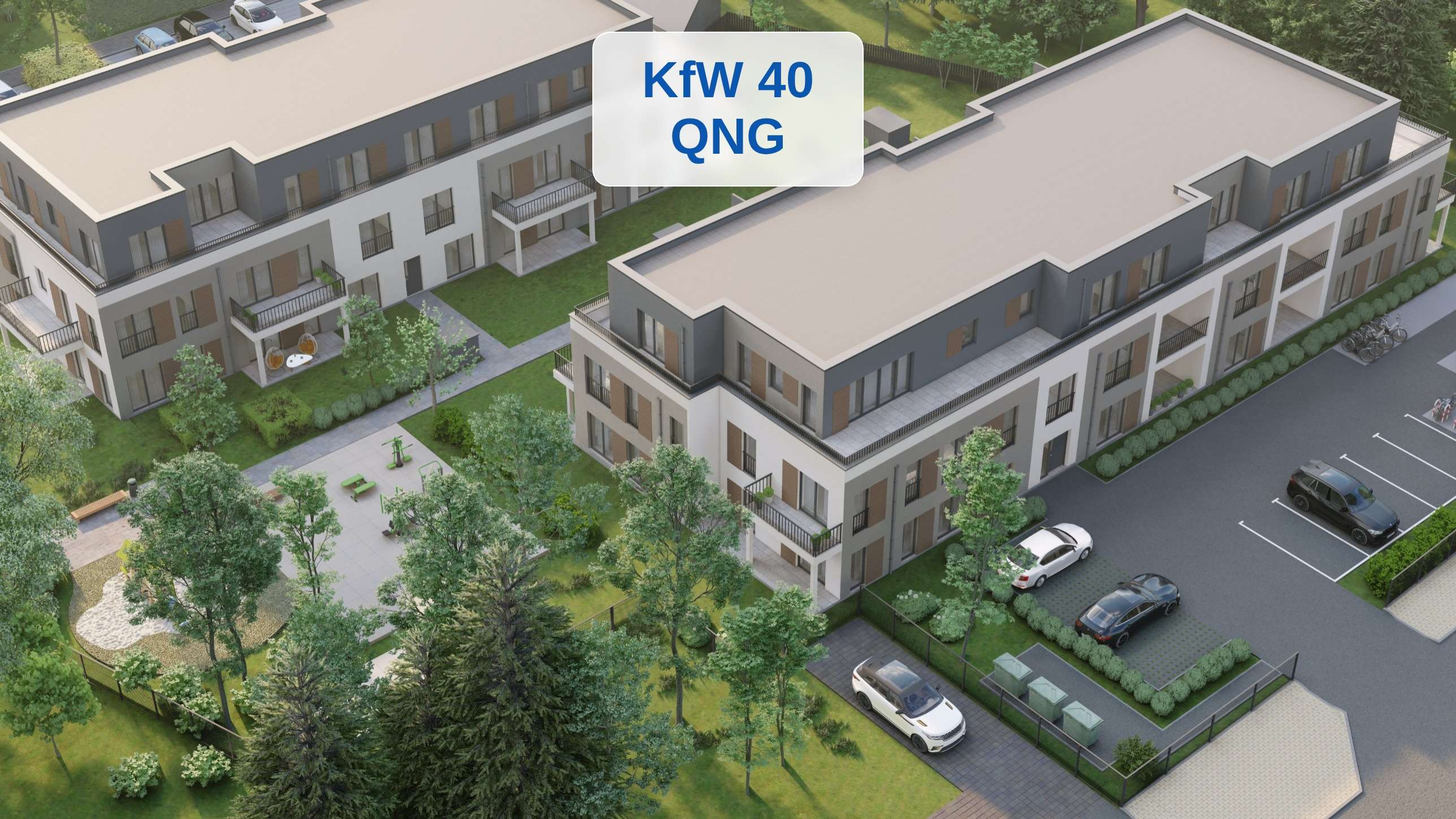 Nürnberg KfW40 QNG Rohbau fertiggestellt - Nürnberg