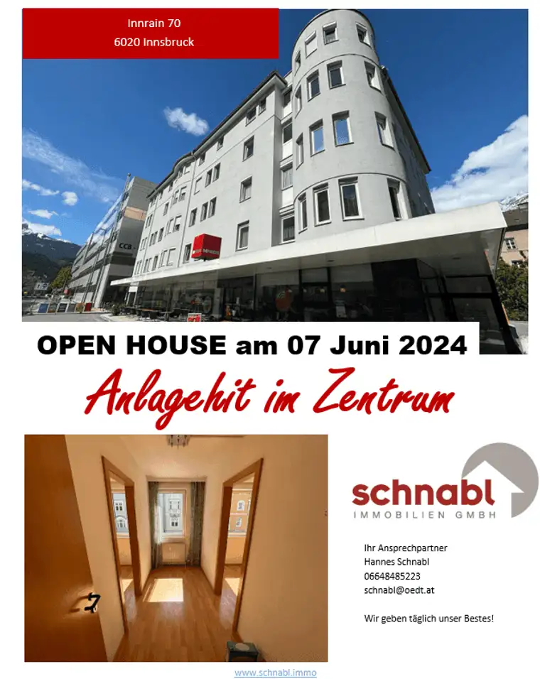 Anlagehit*Innsbruck-Zentrum*OPEN HOUSE