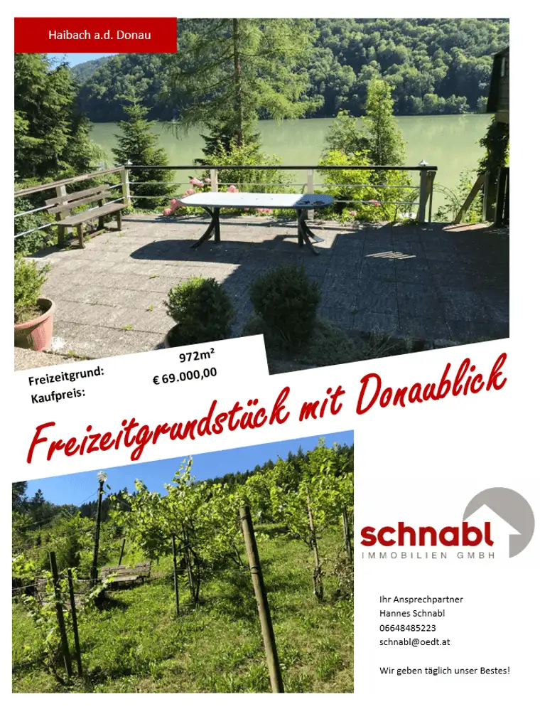 Freizeitgrundstück mit Donaublick