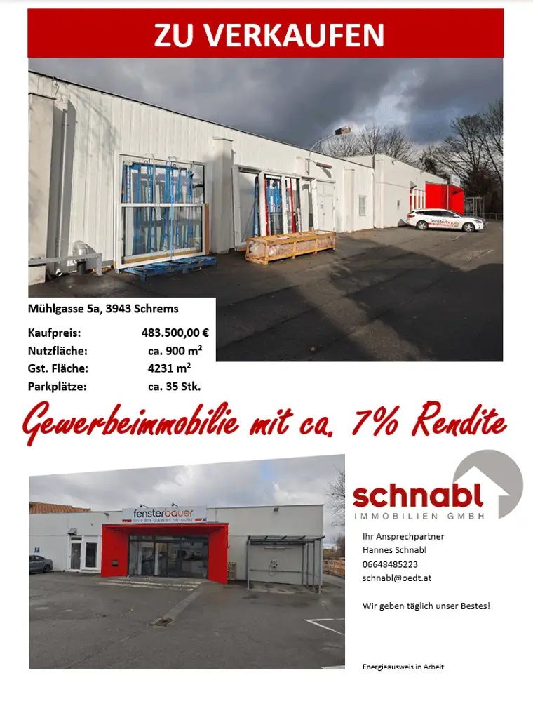 Gewerbeimmobilie mit ca. 7% Rendite