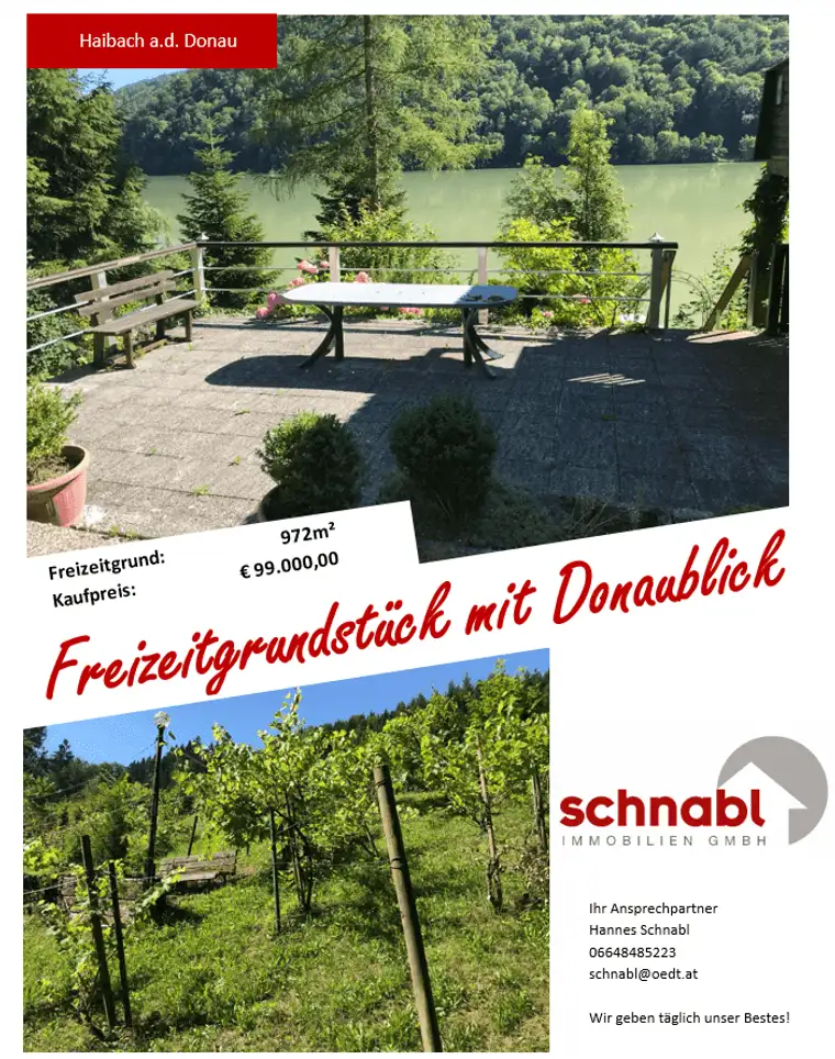 Freizeitgrundstück mit Donaublick