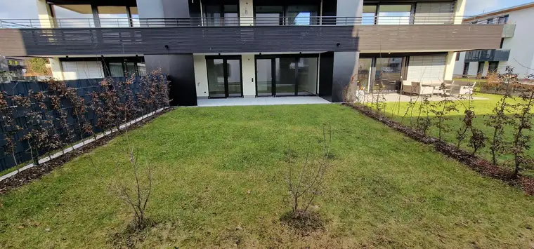 Erstbezug: ansprechende 2-Zimmer-EG-Wohnung mit Garten in Höchst