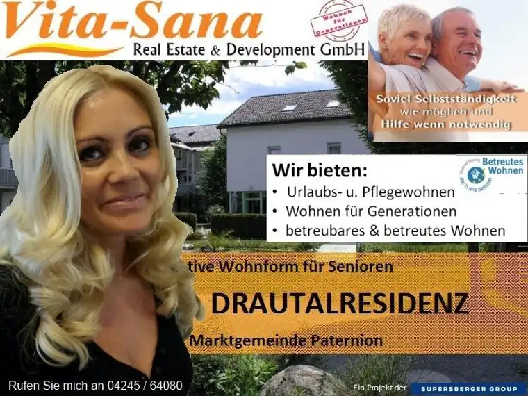 Betreutes Wohnen mit Pflegegarantie in der Vita Sana Drautalresidenz