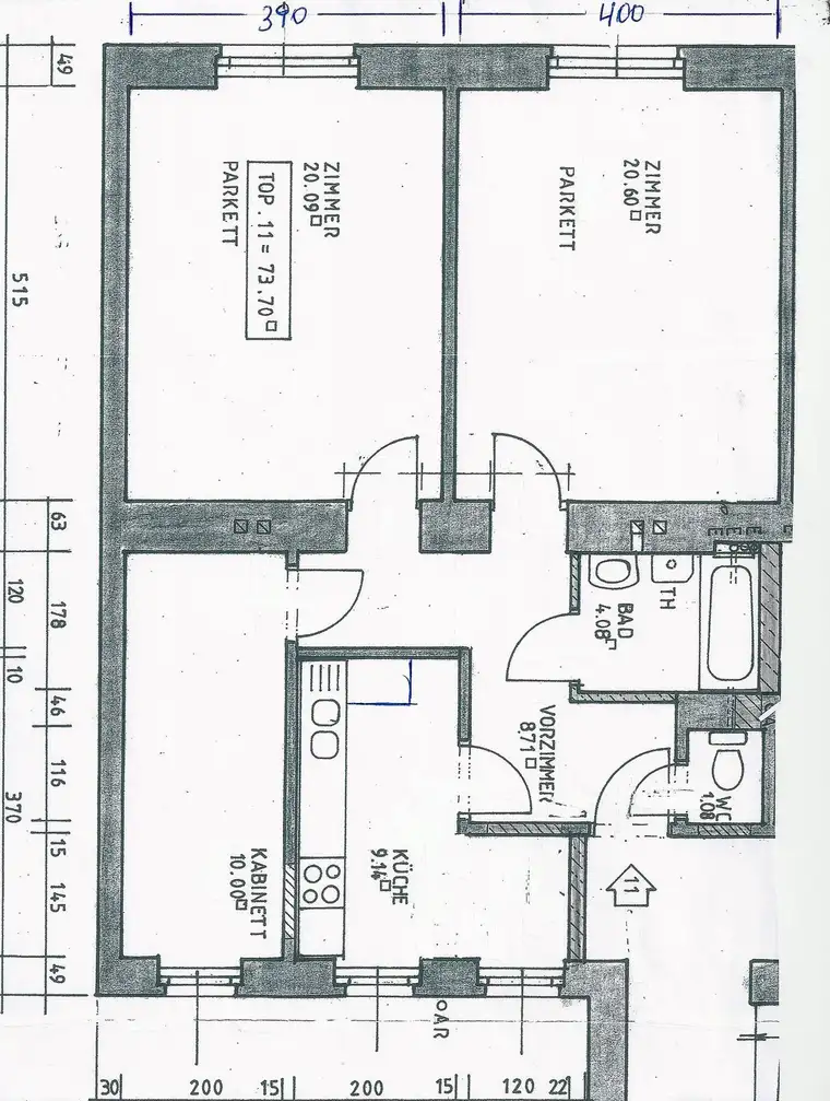 Freundliche 2,5-Zimmer-Wohnung mit EBK in Wien