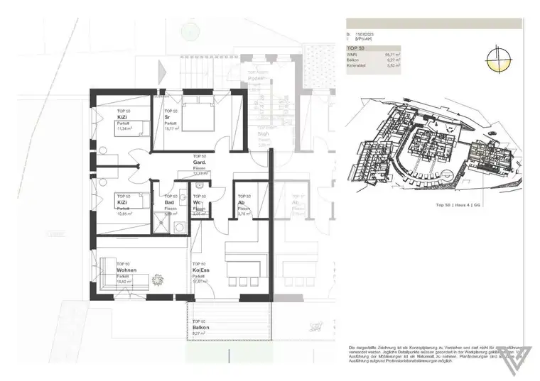 Hohe Wohnbauförderung- Familienwohnungen mit 3 Schlafzimmer in einem Neubau