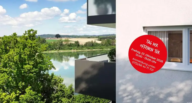 Modernes Penthouse in Schärding - Energieeffizient, klimatisiert &amp; mit Innblick