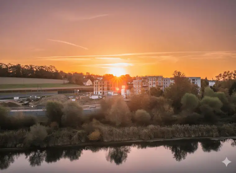 Modernes Penthouse in Schärding - Energieeffizient, klimatisiert &amp; mit Innblick