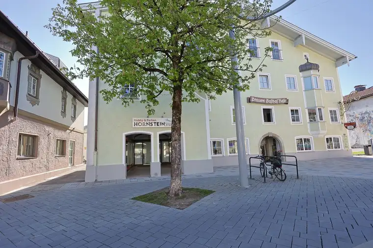 Geschäftslokal in der Begegnungszone von Reutte