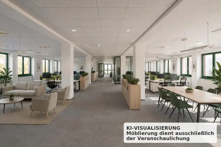 447 m² Open-Space-Büro mit Lastenlift und Tiefgarage im 22. Bezirk
