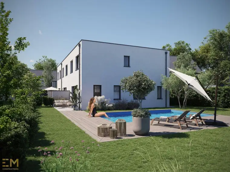 Top 3! Pichling Residences 1: schlüsselfertig, 5 Zimmer, Terrasse, 335 m² Eigengarten, 2 Carports