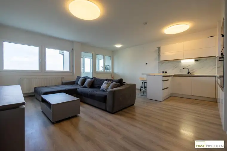 Optimal aufgeteilte 2 Zimmer Wohnung mit Fernblick direkt in Stockerau "inkl. Heizung &amp; Warmwasser"