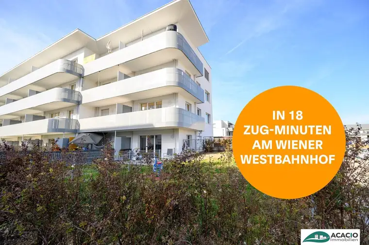 große 3-Zimmerwohnung mit optimalem Grundriss im Wohnpark Tullnerfeld - im Grünen wohnen, aber in der Stadt arbeiten - Tiefgaragenplatz optional möglich!