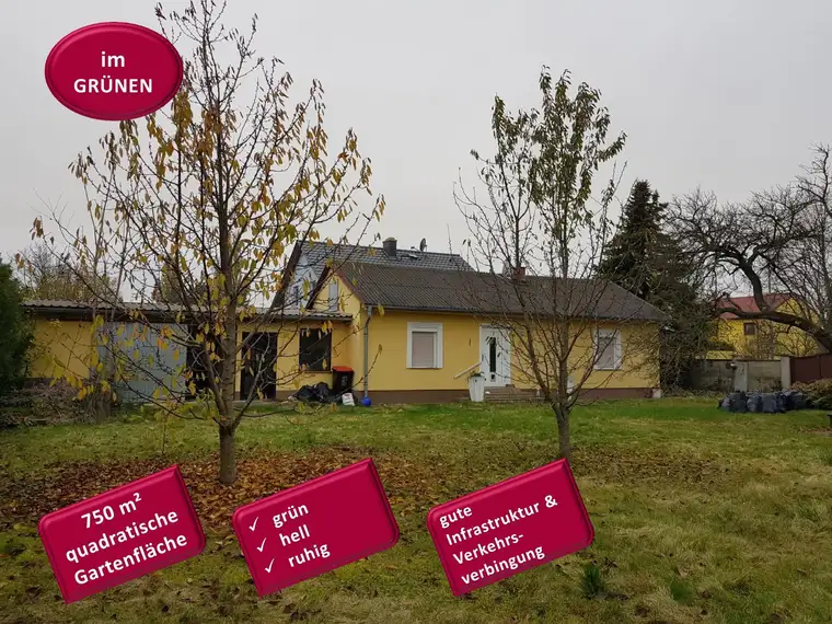 ENTWEDER ALS BESTANDSHAUS ODER ALS 865 m² LIEGENSCHAFT
