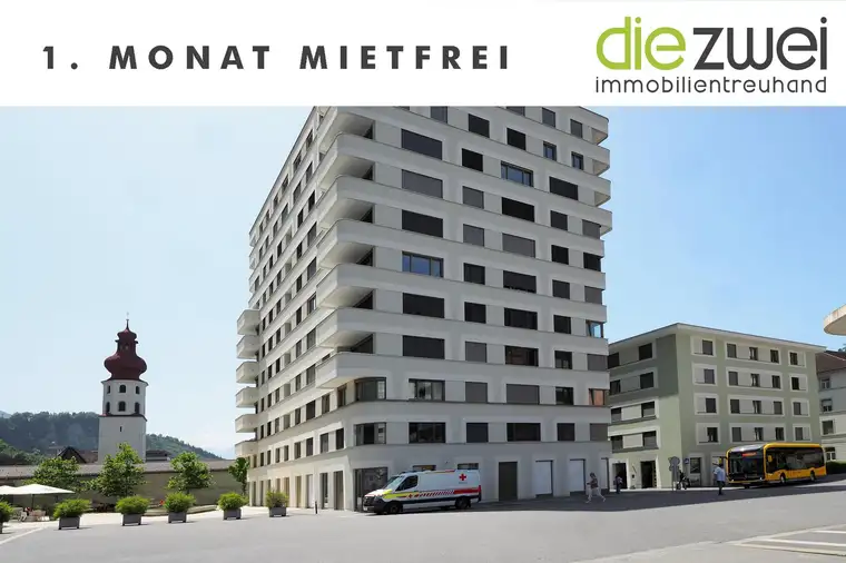 Urban und modern Wohnen in Feldkirch: Ihr neues Zuhause in der Bahnhofcity Top 01