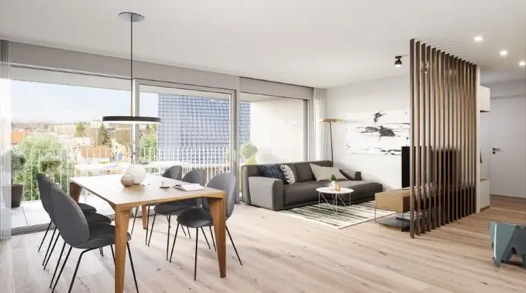 In einem charmanten Rheintalhausstil - 5 Zimmer Terrassenwohnung B02 / AUCH ALS FERIENWOHNUNG 