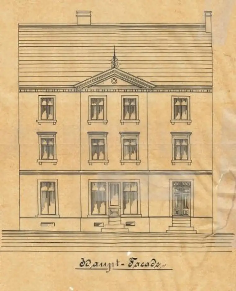 traditionelles Wohn-Geschäftshaus 