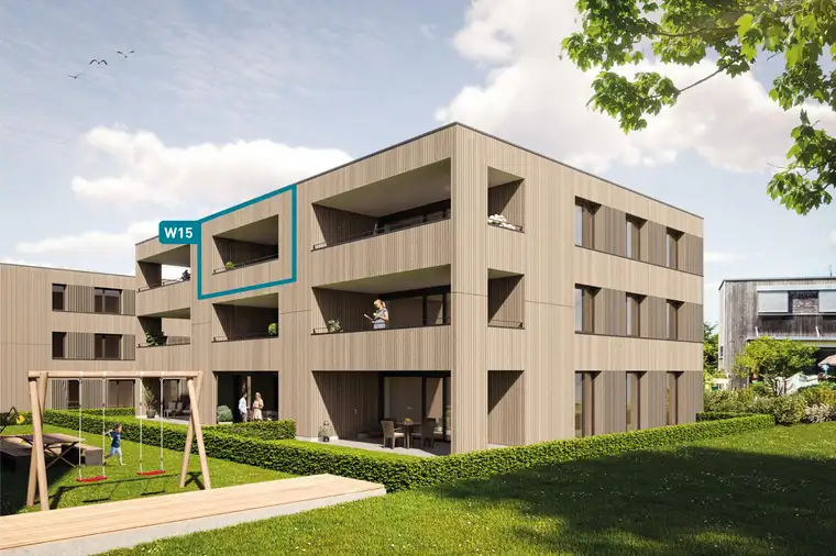 Naturnahes Wohnen! 2-Zimmer-Dachgeschosswohnung W15 in Hörbranz!