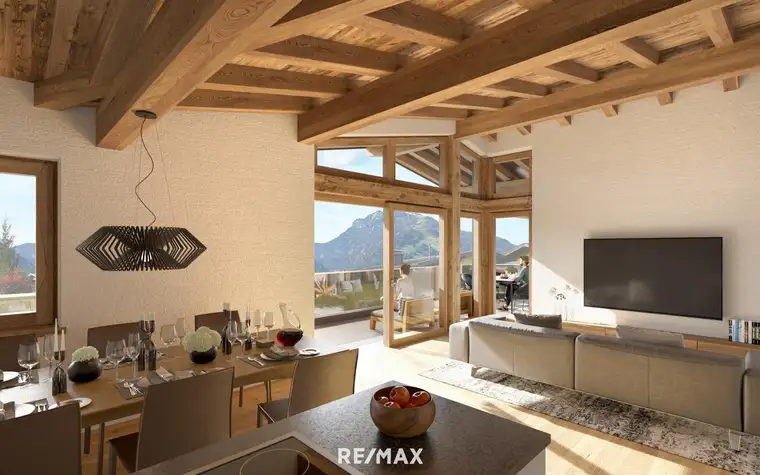 Hochwertige Terrassenwohnung mit Panoramablick auf den Wilden Kaiser - Erstbezug