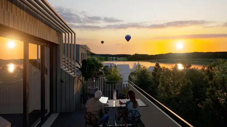 Exklusive, neue Seeblick Dachgeschoss-Wohnung am Klopeiner See mit ca. 98 m² Wohnfläche, TOP 14, DG, Haus 1