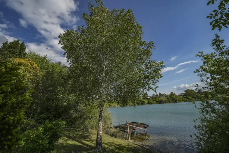 Sommeridylle am Badesee - Mobilheim auf Pachtgrund