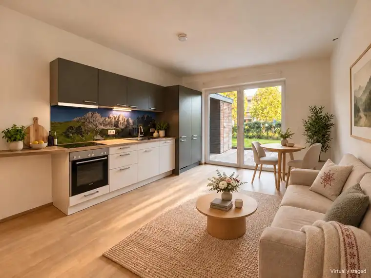 Klein, fein und mit TerrasseAttraktive Erdgeschosswohnung in Kössen – zum Selbstwohnen oder als Anlage