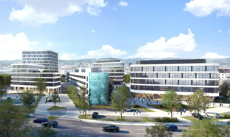 Frei Büroflächen am Campus "TECHBASE LINZ" gesamt (Flächen ab 400m² verfügbar)