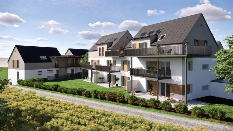 Wohnen im Grünen inklusive Schlossblick! KLEINE GARTENWOHNNG nähe Leibnitz in der Gemeinde St. Georgen an der Stiefing!