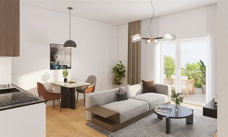 Fertigstellung 03/2026! Südlich ausgerichtete Balkonwohnung für Singles und Pärchen!