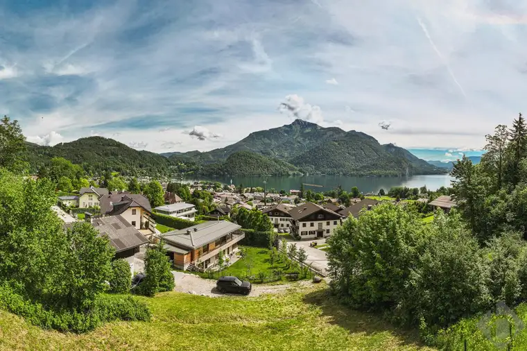 Traumblick am Wolfgangsee, Villengrundstück mit bewilligter Projektierung