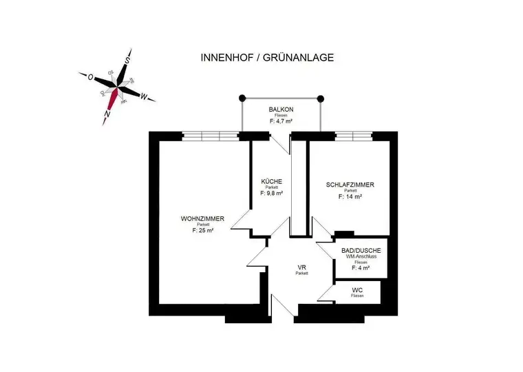 Erstbezug: 2 ZIMMER-NEUBAU + Süd-Balkon + extra Küche neu möbliert + neue Sanitäranlagen + Lift + TG