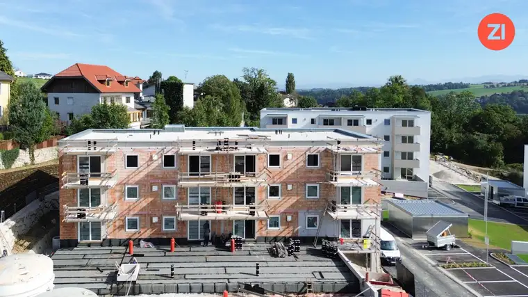 Jetzt Rohbau besichtigen - Kremsmünster / 2 Zimmer Wohnung mit Balkon/Loggia