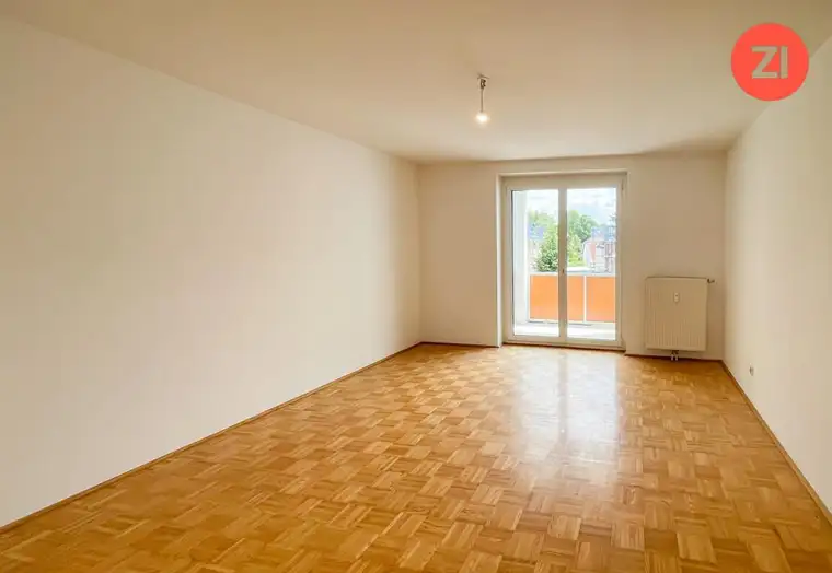 Geförderte 3- Zimmer Wohnung inkl. Loggia und Stellplatz! Einbau einer Küche möglich