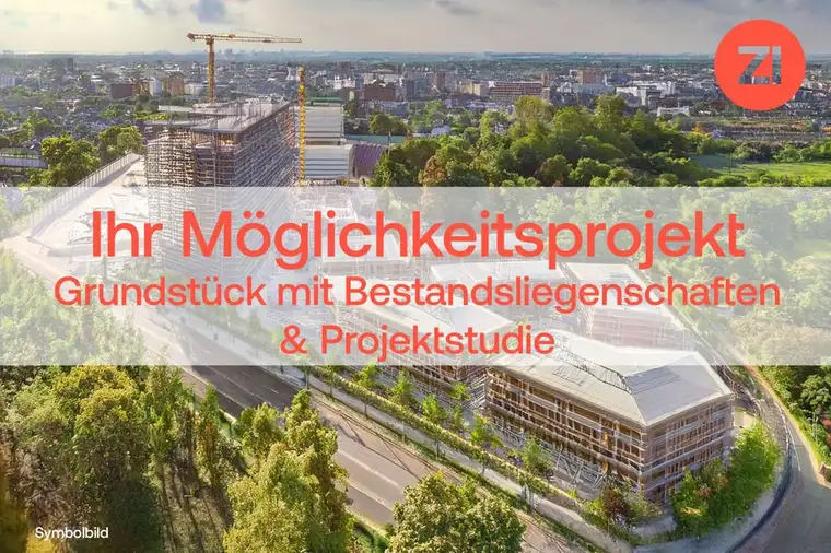 Gewerbeentwickler aufgepasst! Stadtteil-Projekt im Linzer Süden: Grundstück mit Bestandsliegenschaften &amp; genehmigter Projektplanung ~14.500 m² BGF