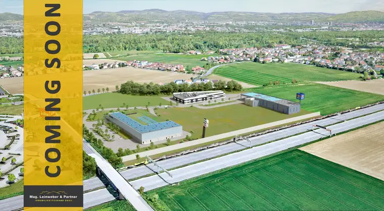 Betriebs-/Produktions- oder Lagerhallen von 59 - 311 m² Fläche Grünwall Gewerbepark Ansfelden zu vermieten, Nähe A1 (Audorf Süd)