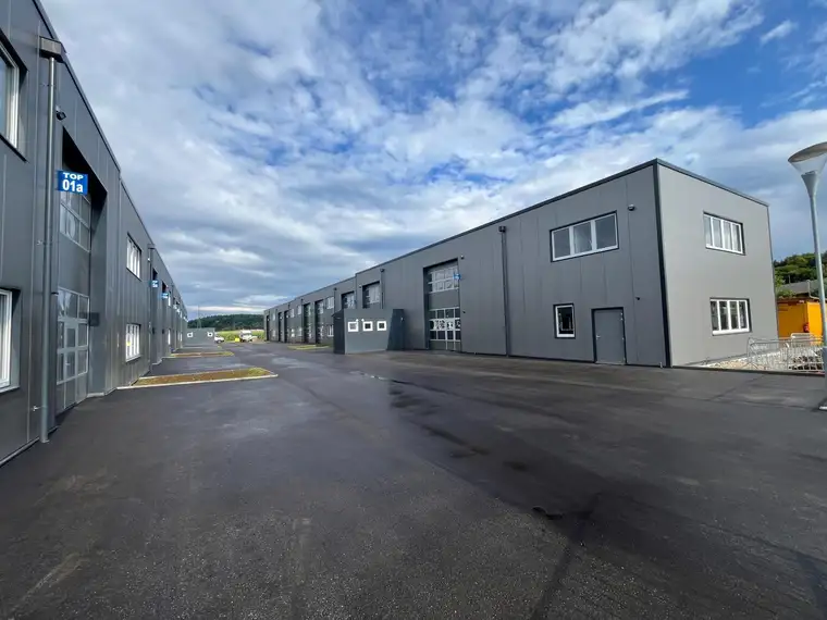 RESERVIERT! Betriebs-/ Produktions- oder Lagerhallen von 44 - 224 m² Fläche, 1A Standort ab Herbst 2025 im BUSINESS PARK REGAU (Top 08a)