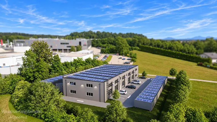 KAUF / MIETE, BEZUG ENDE 2026! Betriebs-/Produktions- oder Lagerhallen mit Flächen von 63 - 120 m² zu verkaufen / vermieten in Vöcklabruck / Nähe Varena (Top 2)
