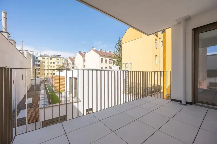Letzte 2-Zimmer-Einheit mit Balkon im Projekt LILIE: Gartenweitblick &amp; Innenhofruhelage