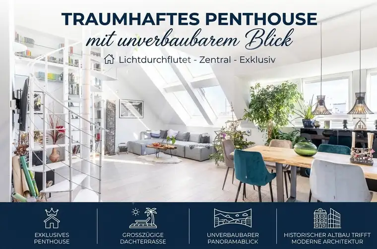 Panoramablick - Penthousemaisonette in 1060 Wien