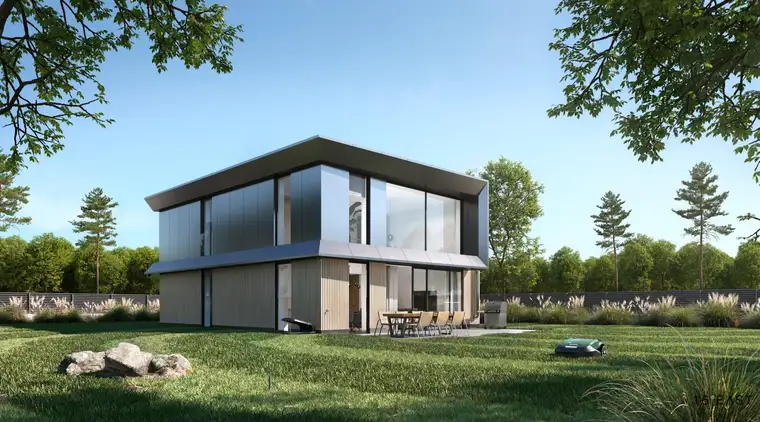 Leben der Zukunft - Modernes Haus mit Seeblilck