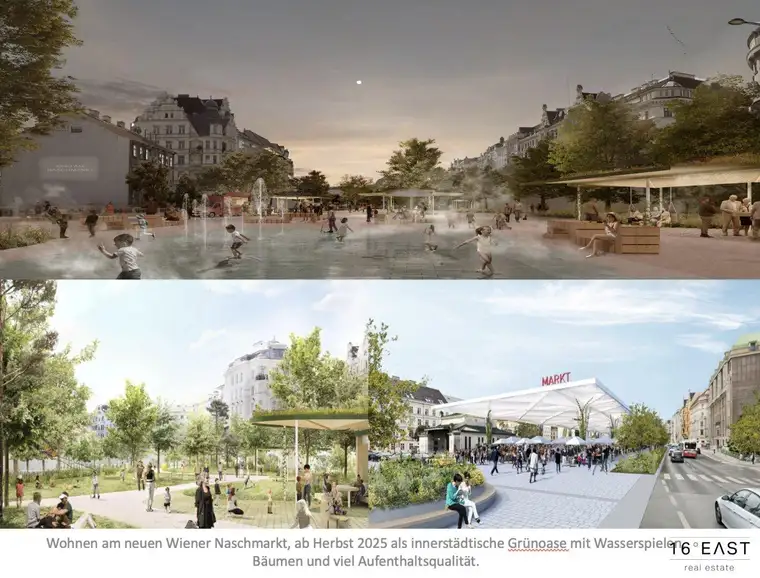Luxuriöse vollrenovierte 4-Zimmer-Altbauwohnung mit Rundumblick direkt am Naschmarkt – Einzigartige Lage!