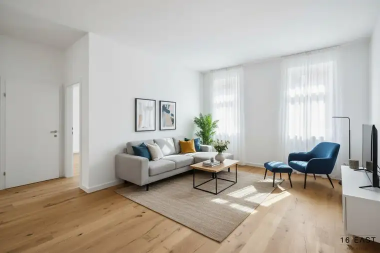 HELLE 3-ZIMMER ALTBAUWOHNUNG, SÜDLICHE AUSRICHTUNG, PERFEKTE RAUMAUFTEILUNG