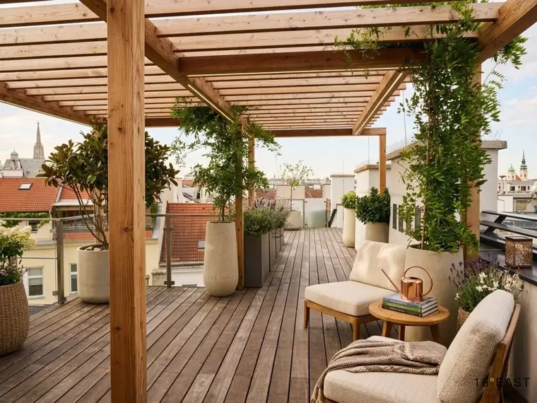 EXKLUSIVE DACHGESCHOSSWOHNUNG MIT 360°-PANORAMABLICK, GROSSZÜGIGER TERRASSE &amp; DESIGNERAUSSTATTUNG